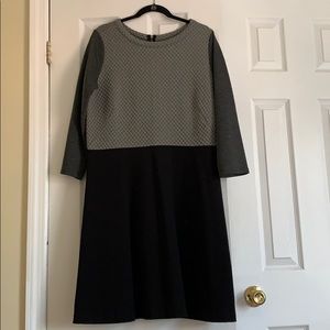 Loft Colorblock long-sleeve dress